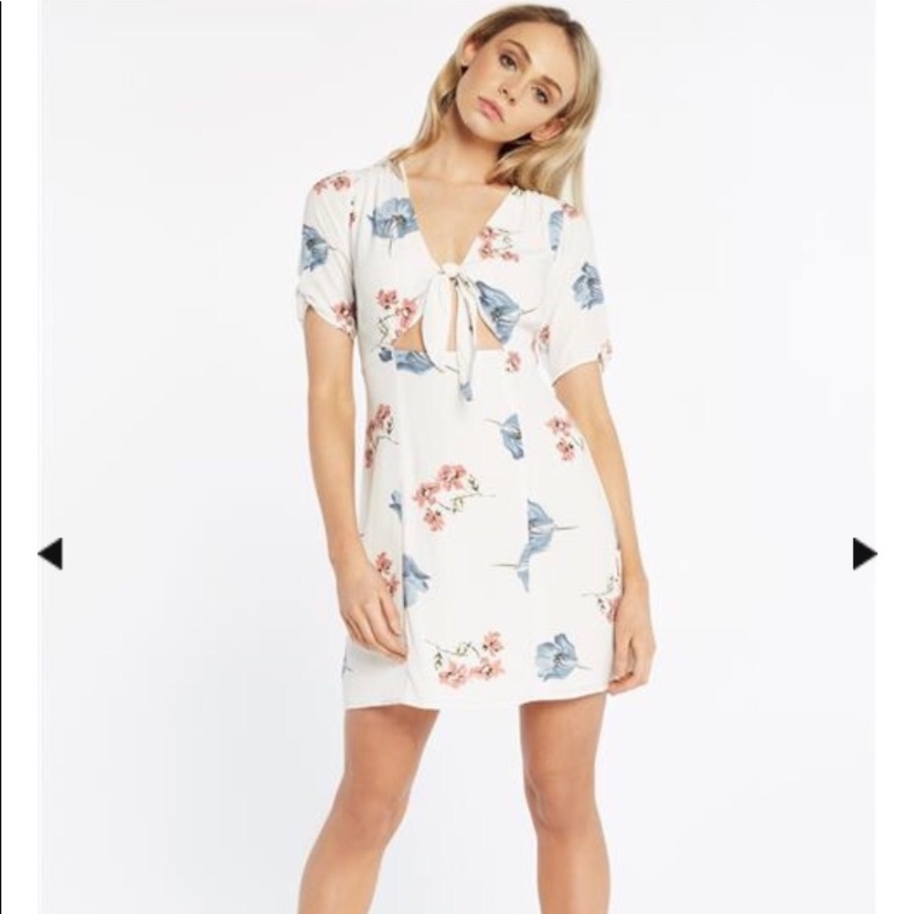 Bardot tie front mini dress size US 6/S